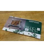 Studio Nova Garden Bloom Fabric Bread Basket Quilted Floral Vtg Mikasa - $541.90 MXN