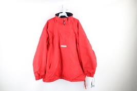 NOS Vintage 90s Streetwear Mens XL Reversible Waterproof Baggy Pullover Jacket - $59.35