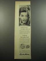 1955 Elizabeth Arden Ardena Invisible Veil Makeup Advertisement - £14.78 GBP