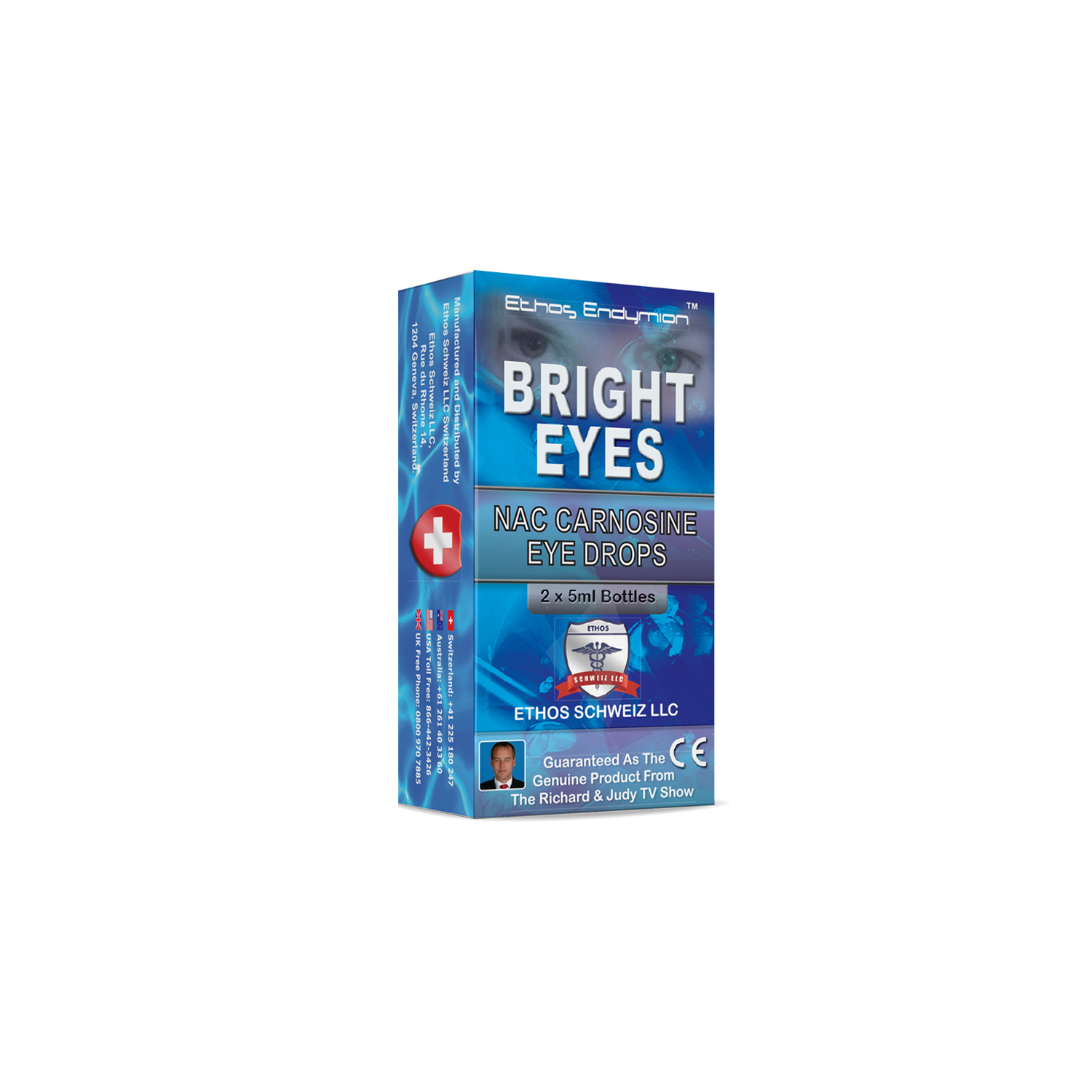 ETHOS BRIGHT EYES  CATARACT NAC Eye Drops 1 Box 10ml