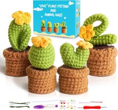 Crochet Kit for Beginners, Crochet Plants Kit for Beginners - £15.54 GBP