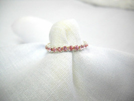 DAZZLING PASTEL PINK AUSTRIAN CRYSTAL STRETCH TOE RING FOOT JEWELRY FEET - £3.59 GBP