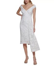 ELIZA J Women&#39;s Lace Off-The-Shoulder Sheath Dress Ivory/Beige Size 4 $248 - £77.07 GBP