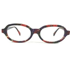 Vintage Alain Mikli Eyeglasses Frames 922 392 Black Purple Red Horn 49-18-145 - $140.04