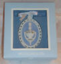 New Wedgwood Blue White Jasperware Our First Home 2007 Christmas Tree Ornament - £14.38 GBP