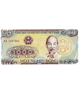 Vietnam 1000 Dong Banknote World Paper Money UNC Currency Bill Note Auth... - $180.56 MXN