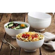 Bowls Salad Ramen Pasta Soup Serving Popcorn White Bowl Set Dinner Denmark 4PC ~ - £22.37 GBP