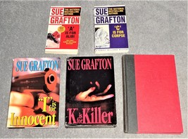 Sue Grafton Alphabet Series Lot of 5 Books 3 Hardback &amp; 2 Paperback A C I K M - £4.54 GBP