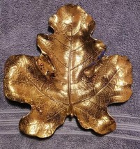 Vintage VIRGINIA METALCRAFTERS 4-13 Brass FIG Leaf  9.75&quot; x 8.5&quot; 3 Pound - $52.99