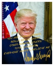 President Donald Trump Fathers DAY/BIRTHDAY Personalized Message 8X10 Photo - £10.35 GBP