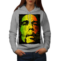 Wellcoda 420  Peace Rasta Womens Hoodie, Reggae Casual Hooded Sweatshirt - £29.42 GBP