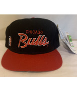 Vintage 90s Chicago Bulls Sports Specialties Script SnapBack Hat Cap 2 T... - £175.01 GBP