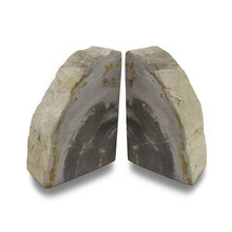 Scratch &amp; Dent Indonesian Light Colored Petrified Wood Bookends 4-6 Pounds - £25.45 GBP