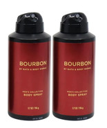 Bath &amp; Body Works BOURBON Men&#39;s Collection Deodorizing Body Spray X2 - $518.96 MXN