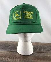 Vintage John Deere Snapback Baseball Hat K-Products Green Barker Logo Patch - £54.79 GBP