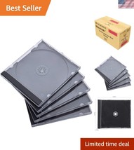Efficient CD Organization with 10.4mm Jewel Cases - Clear, 25 Pack Conve... - $39.00