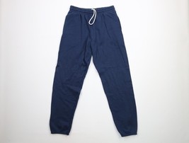 Vintage 90s Streetwear Mens Medium Faded Blank Cuffed Sweatpants Joggers... - $34.60