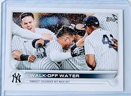 2022 Topps Walk Off Water Yankees Baseball Trading Card GRB1 - £1.95 GBP