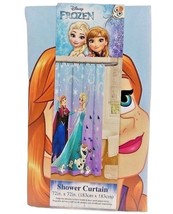 Disney Frozen Elsa Anna Olaf Fabric Shower Curtain 72 x 72 Polyester - $14.84