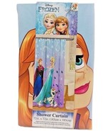 Disney Frozen Elsa Anna Olaf Fabric Shower Curtain 72 x 72 Polyester - £11.72 GBP