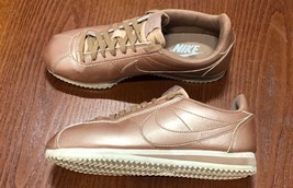 Nike Classic Cortez Leather Trainers Pink/Gold Size 36 - £21.48 GBP