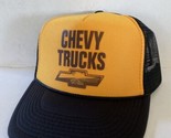 Vintage Chevy Trucks Hat Trucker Hat snapback Adjustable Gold Automobile... - £11.97 GBP