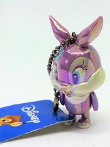 Disney Bambi Miss Bunny Iridescent Jointed Figure Charm Keychain - Japan Import - $18.90