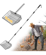 10 Inch Large Chicken Poop Scooper, 5 in 1 Chicken Coop Scoop with 22&quot; t... - €16,91 EUR