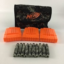 Nerf N-Strike Ammo Bag Kit Camo Ammunition Dart Clips Soft Darts 2009 Ha... - £21.49 GBP