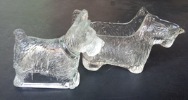 Vintage Glass Scottie Dogs Scottish Terriers Creamer / Candy Dish / Paperweight - £22.09 GBP