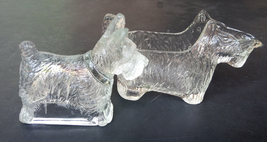 Vintage Glass Scottie Dogs Scottish Terriers Creamer / Candy Dish / Paperweight - £21.41 GBP