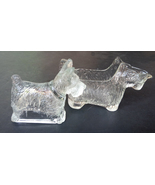 Vintage Glass Scottie Dogs Scottish Terriers Creamer / Candy Dish / Pape... - £22.09 GBP