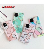 N1986N Plating Marble Case For iPhone 11 Pro Max X XR Xs Max Luxury Phon... - $253.18 MXN+