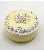 Pearl Solid Pewter Trinket Keepsake Box - £15.81 GBP