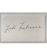Linda Fratianne Autographed 3x5 Signature Card - Olympic Figure Skater - $285.10 MXN