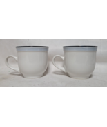 (2) Johann Haviland Crowning Fashion Mountain Sky Blue China Coffee Cup Mug - $26.72