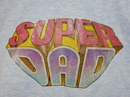 Union Company 1978 &quot;Super Dad&quot; Iron On Large T Shirt - £19.65 GBP