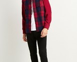 French Connection Arusha Flannel Check Shirt Tango Red-Size Medium - $32.97