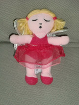 Baby Gap Stuffed Plush Girl Angel Doll Silver Wings Pink Leotard Tutu Sound - £10.71 GBP
