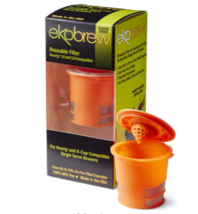 Ekobrew Classic Reusable Filter, Keurig 1.0 and 2.0 Compatible - Orange - £7.82 GBP