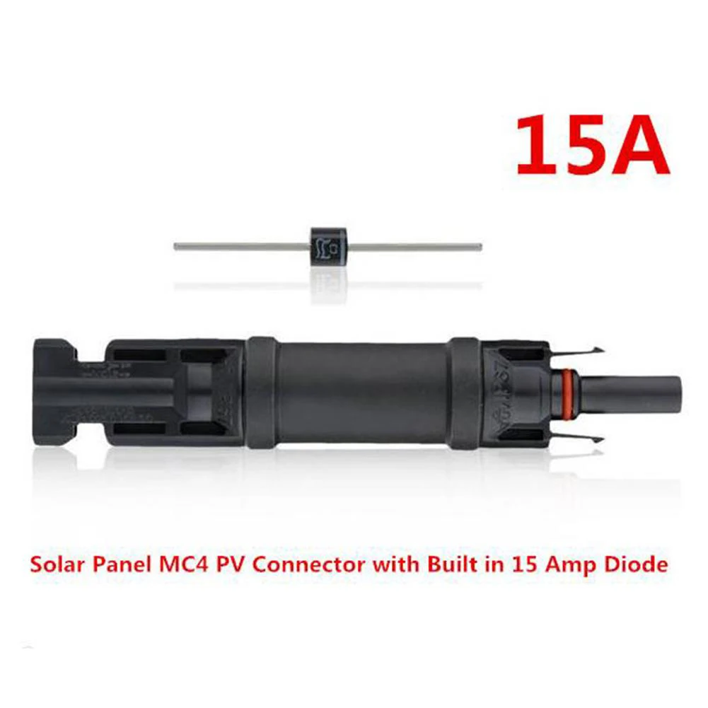 House Home 3pcs Solar Panel Cable Blocking Diode Waterproof Photovoltaic PV Fuse - £24.44 GBP