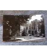 Vintage postcard First Evangelical Church  Amherst Ohio Street scene  1930s - £15.62 GBP