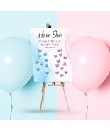 Baby Gender Reveal - Voting Poster Pink and Blue - $28.71