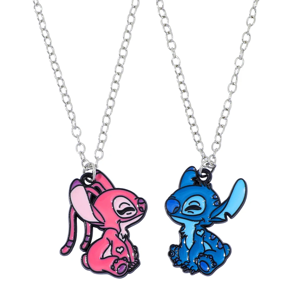 5-Piece Stitch Couple Necklace Set - Disney Lilo Stitch Matching Jewelry... - $2.26