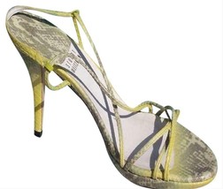 Stuart Weitzman Couture Lizard Leather Shoe Sandal New 8 Strapy Sexy Event $270 - £86.33 GBP