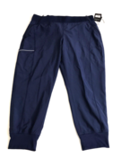 Cherokee Infinity Women Mid Rise Jogger Scrub Pants CK080AP Navy Blue XL Petite - $21.87