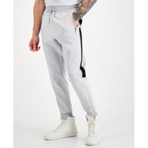International Concepts Mens Neoprene Track Jogger Pants in Stucco Grey-XS - £19.97 GBP
