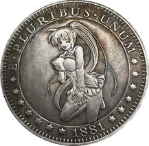 E Pluribus Unum - Medalla de fantasía con niña, 1881 - $18.55 CAD