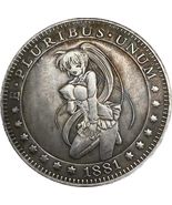 E Pluribus Unum - Medalla de fantasía con niña, 1881 - $13.22
