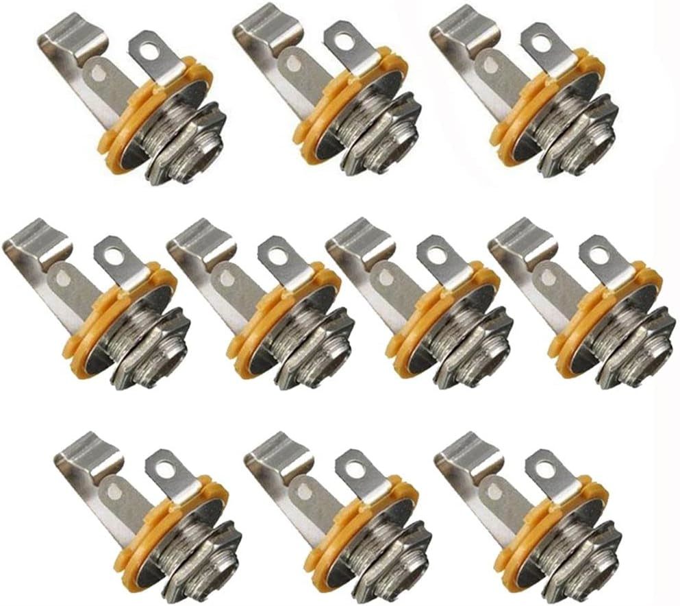 10Pcs 1/4 Inch Guitar Input Jack, 6.35Mm Mono Input Jack Plug Socket, Ou... - $26.99